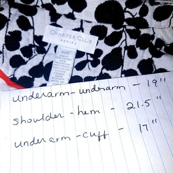 Charter Club Button Jacket Blazer Top - Picture 9 of 11